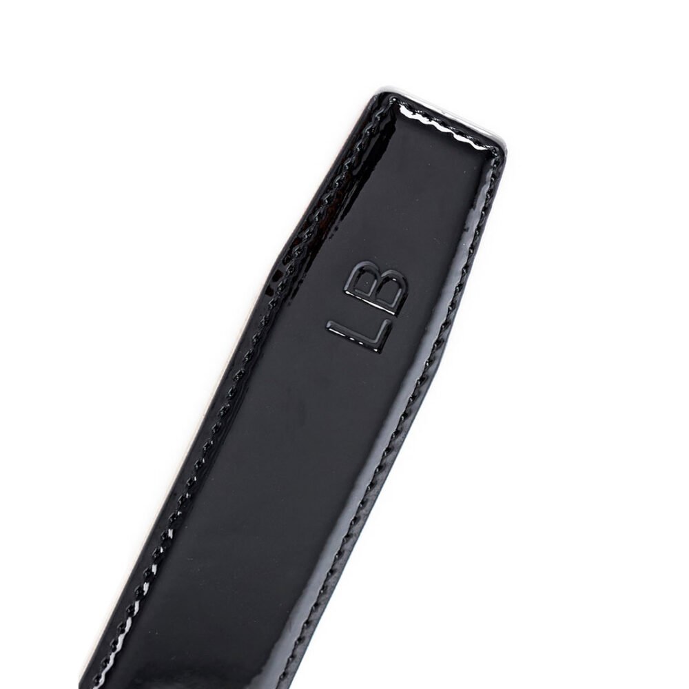 Le Bond Men’s Black Leather Belt - Image 3
