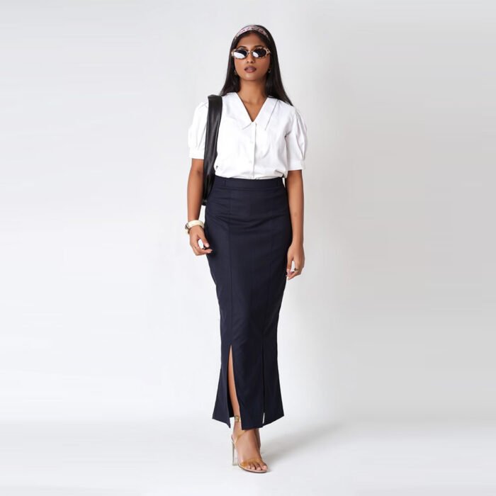 Roseavelt Women’s Light Blue French Sleeved Shirt